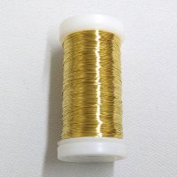 ブラスワイヤー 200ｍ巻 0.2mm ゴールド