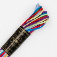 オリムパス 25番刺しゅう糸 8色カラフル 色番号8802