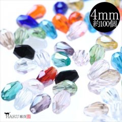  饹ӡ 4mm ߥå 100ĥå 14顼  ʤߤ ɥå   ũ ѡ  Ʃ ˻ ͭ 곫 饹 å ԥ ꡼<img class='new_mark_img2' src='https://img.shop-pro.jp/img/new/icons61.gif' style='border:none;display:inline;margin:0px;padding:0px;width:auto;' />