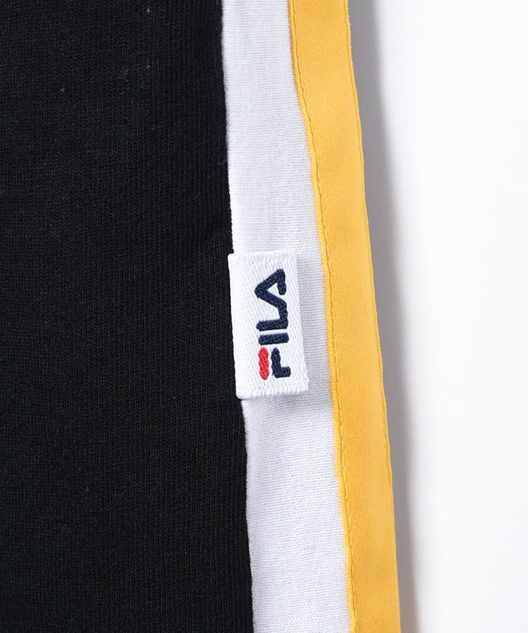 ヌーメロ ヴェンティウノ N°21 ×FILA 切替Tシャツ ブラック×レッド サイズ：M N°21(ヌメロヴェントゥーノ)FILA(フィラ) N°21×FILAコラボ