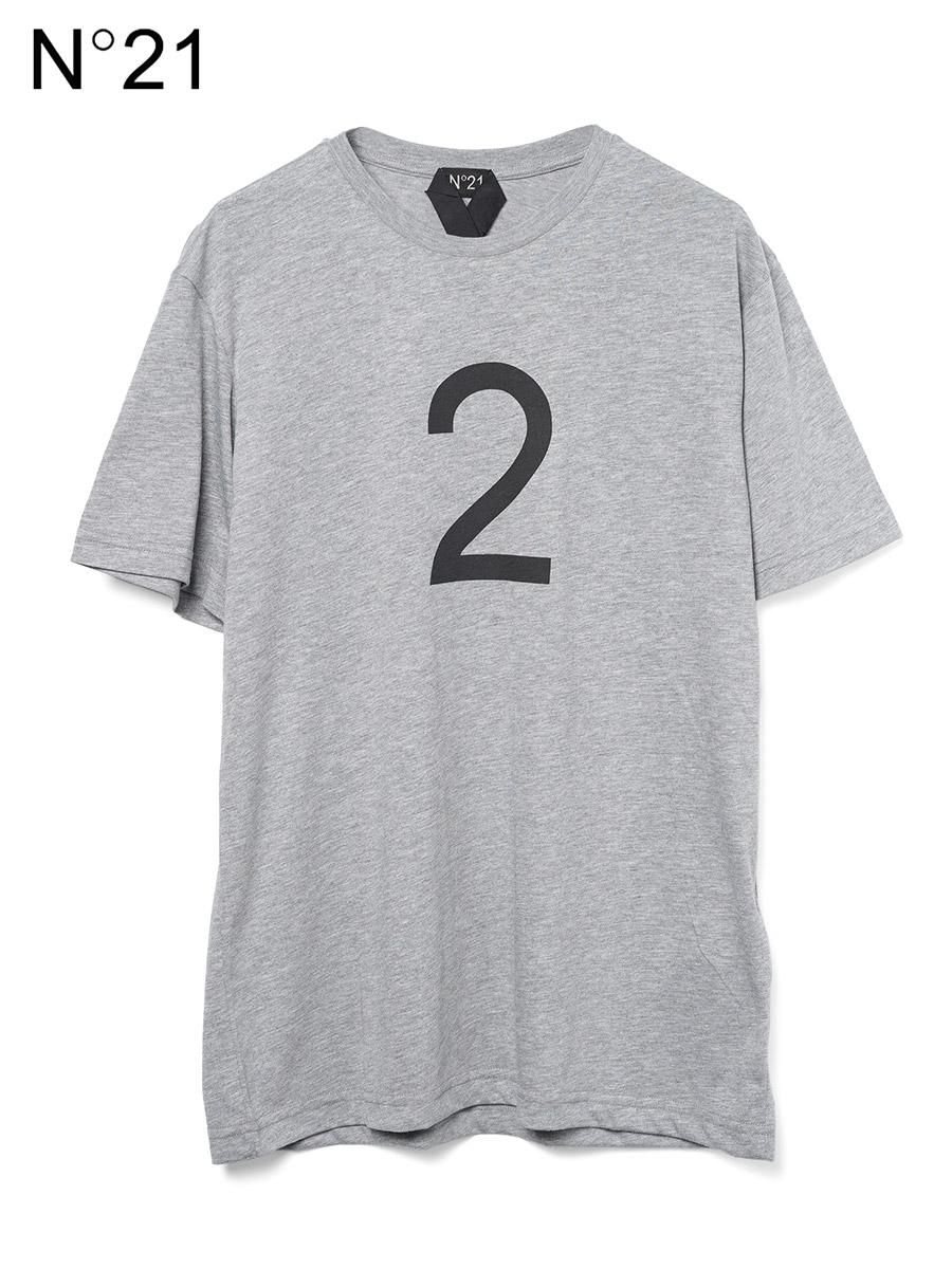 N°21 ヌメロヴェントゥーノ 定番ホワイトTシャツ ヌメロヴェントゥーノ N21 ロゴ 半袖T-シャツ （WHITE