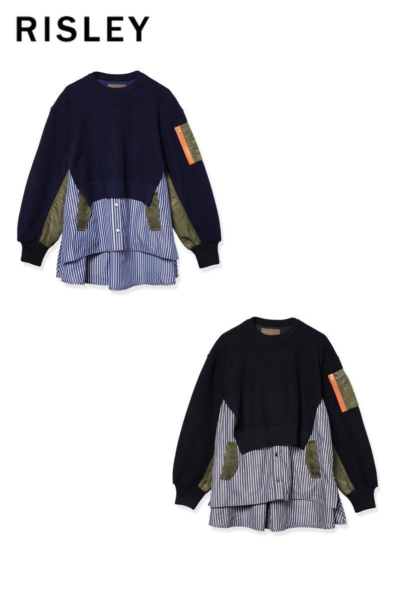 RISLEY リズレー ミリタリードッキングニットシャツ 通販