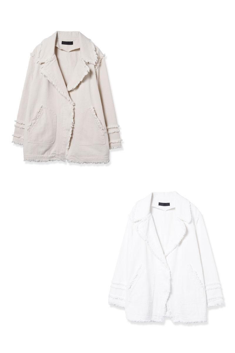 ミカーレミカーレ　デニムジャケット MICALLE MICALLE ミカーレミカーレ デニムドッキングニット