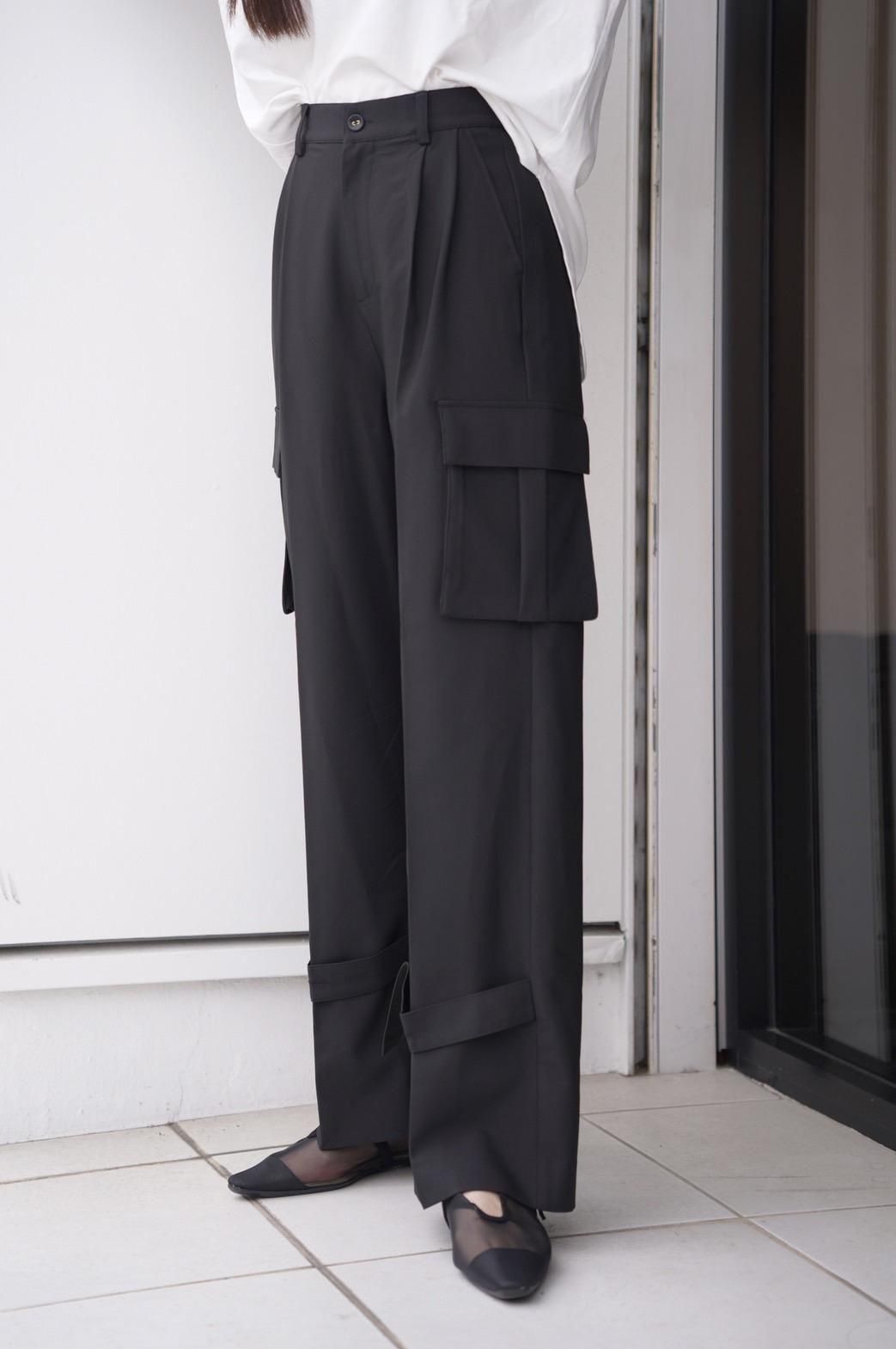 Micalle Micalle(ミカーレミカーレ) ストラップ付きカーゴパンツ