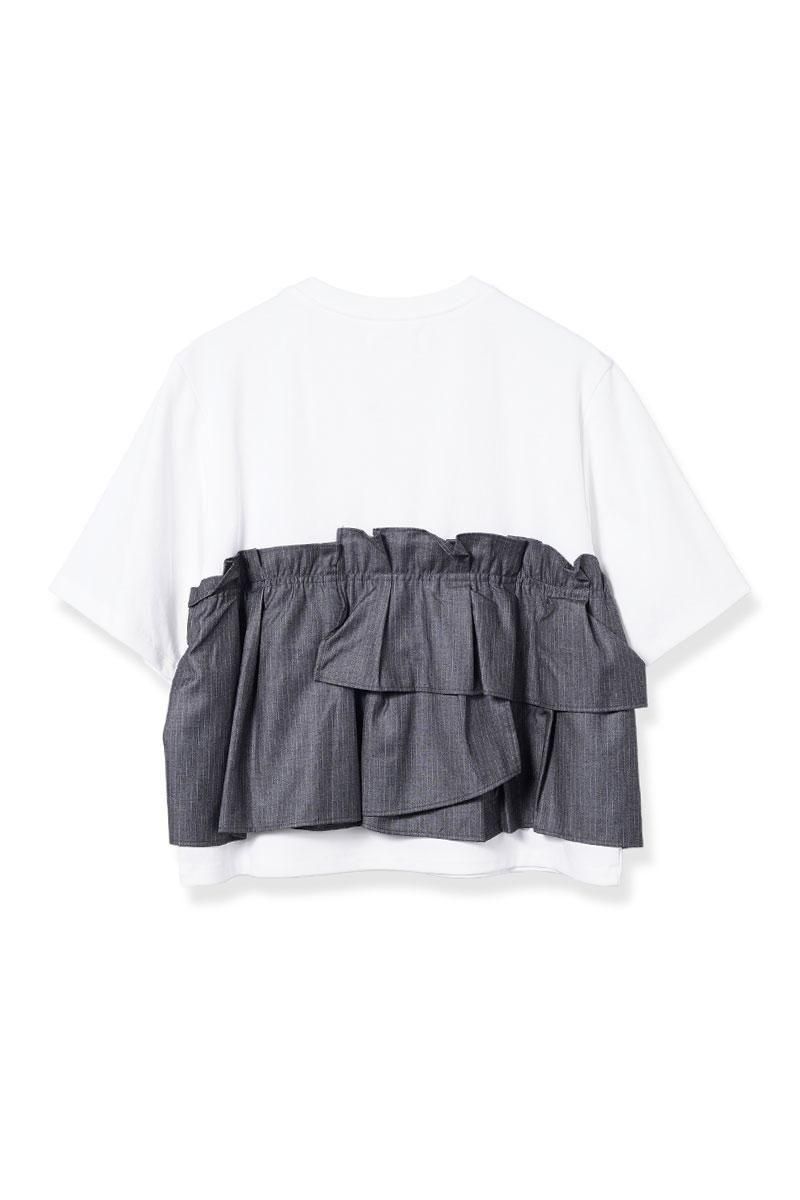 cynical フリルビスチェドッキングTシャツ CYNICAL フリルビスチェドッキングTシャツ 通販 | セレクト