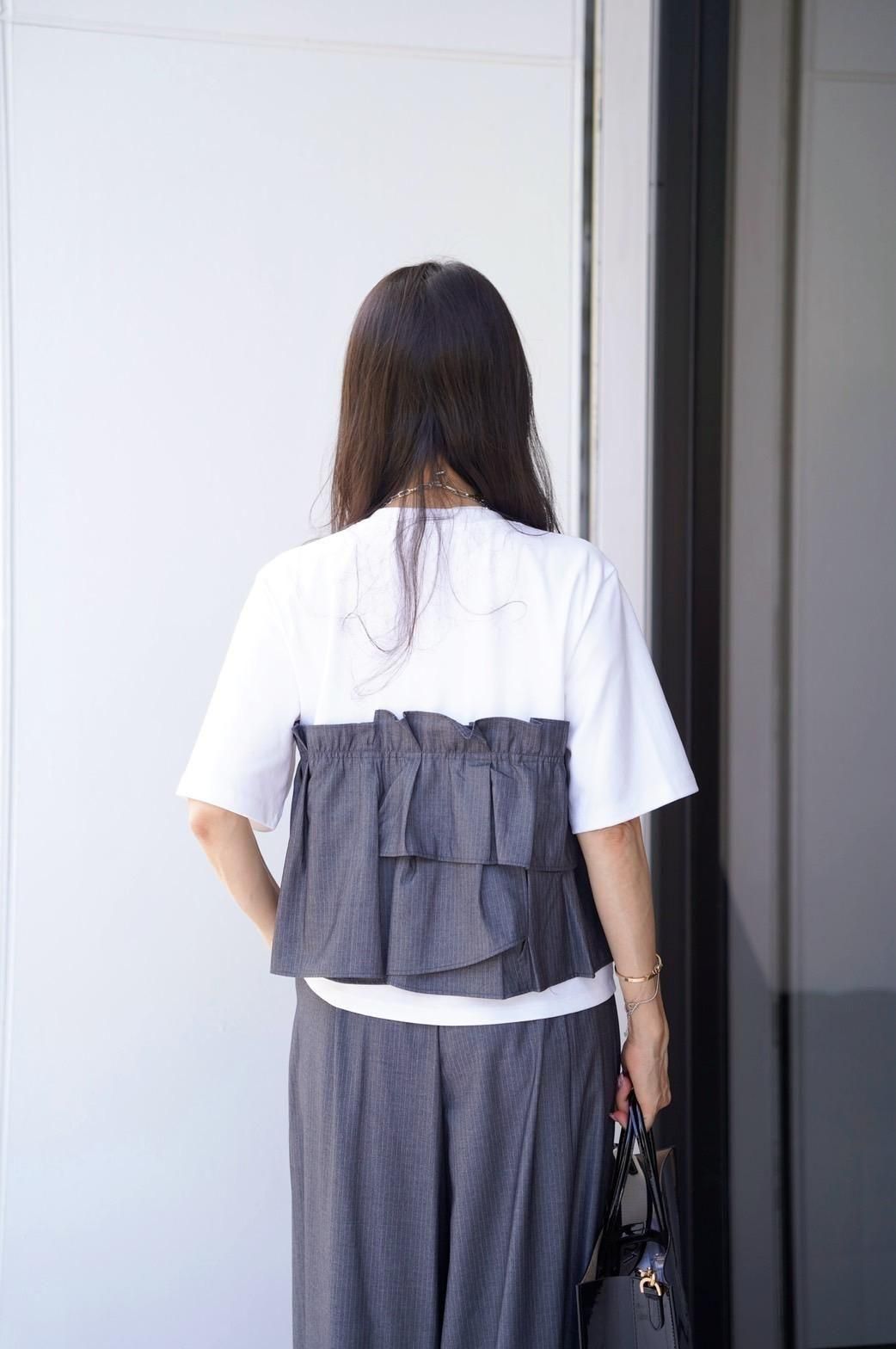 cynical フリルビスチェドッキングTシャツ CYNICAL フリルビスチェドッキングTシャツ 通販 | セレクト