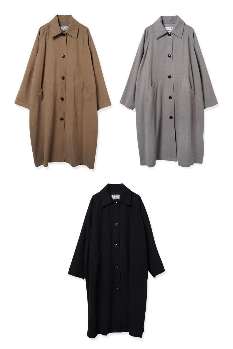 タイムセール　CYANTOKYO シアントウキョウ エアリーバックウーリーコート CYAN TOKYO 】エアリーバックウーリーコート | selectshop RJ