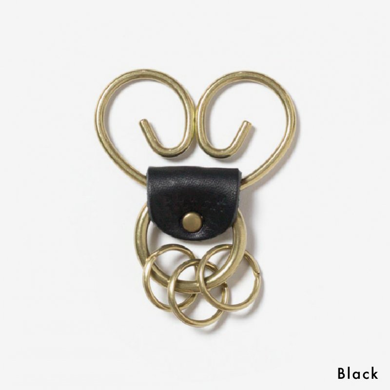 真鍮のクリップ付きキーホルダー | 革小物のDuram Online Shop