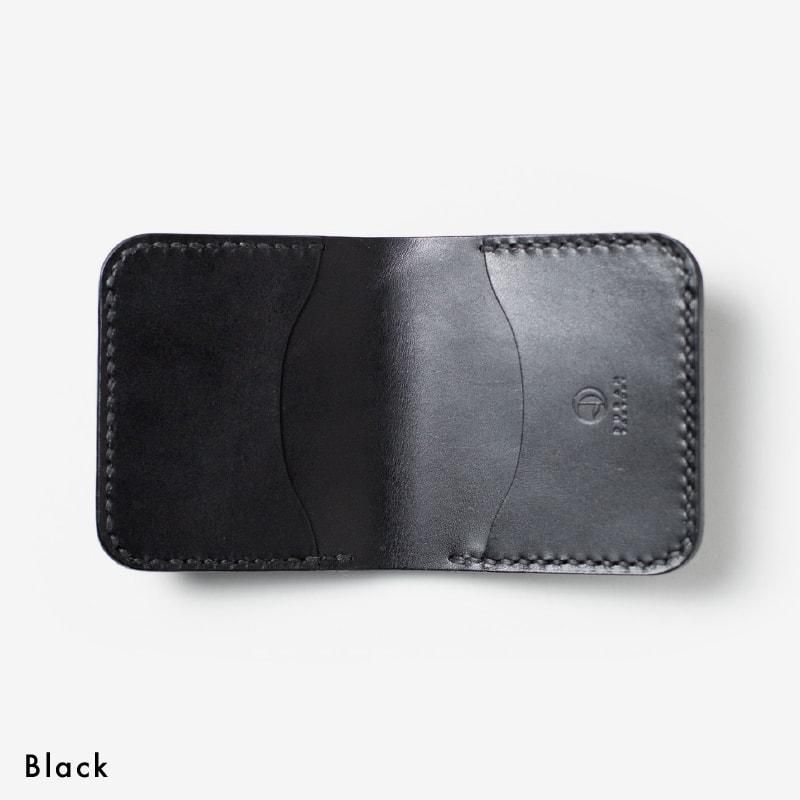 革のコンパクトな二つ折り財布 | ハンドメイド革小物のDuram