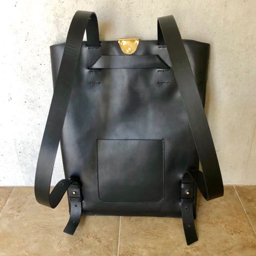 ke shi ki Leather clip backpack tote - LOCCA online store