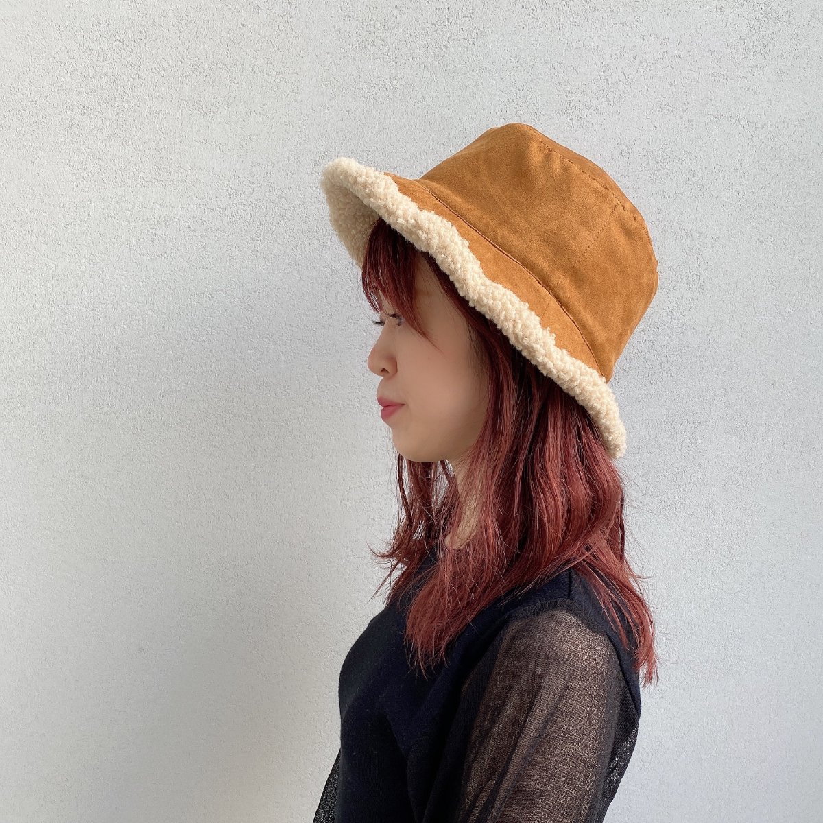 With Boa Hat