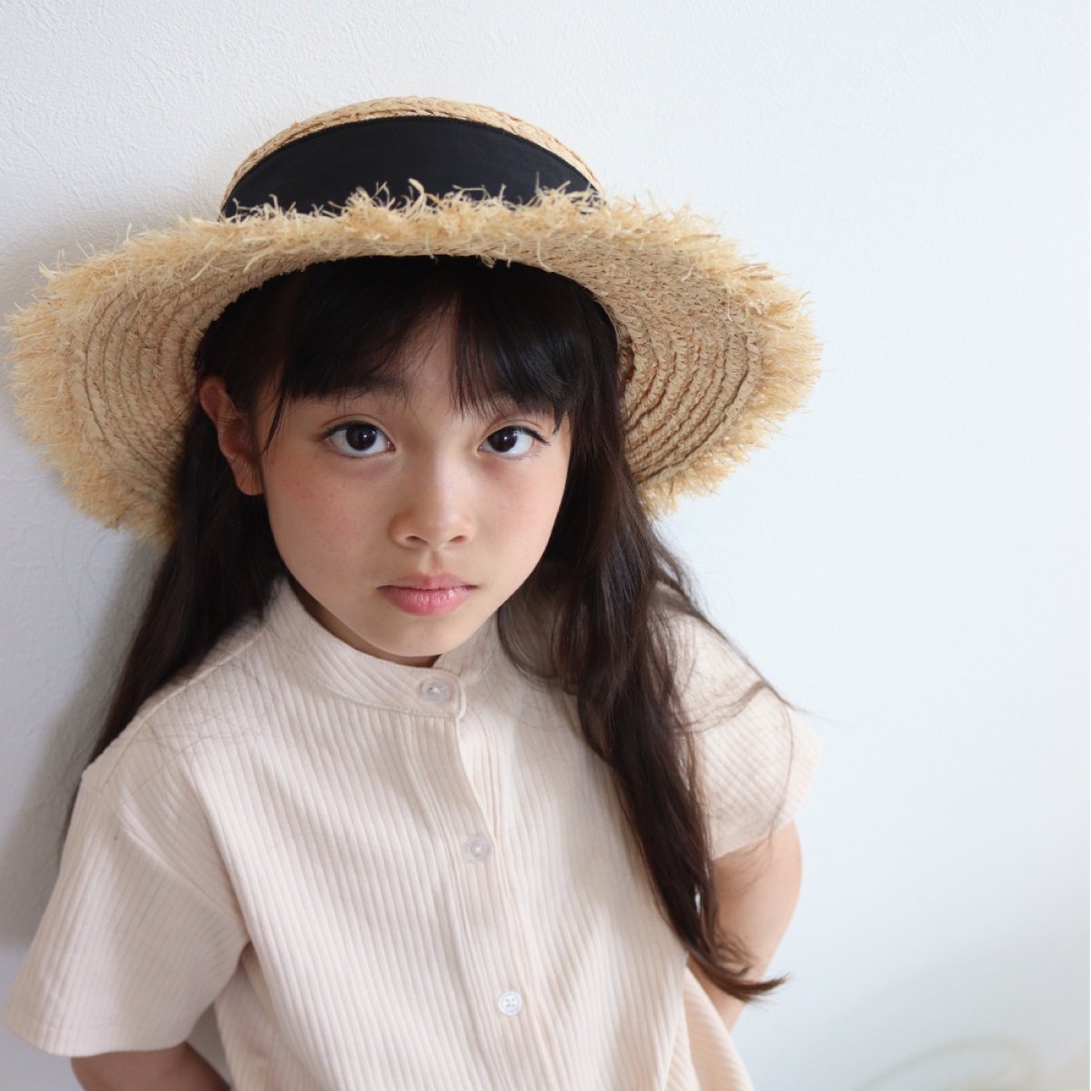【KIDS】Raffia Tulle Hat 詳細画像15