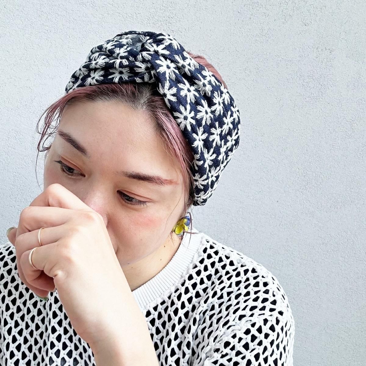 irodori（イロドリ）Denim Flo Turban