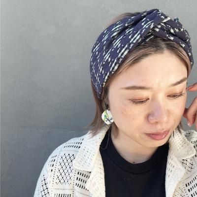 Check & Houndstooth Turban