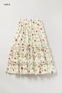 Fortune gardenフリルトリミングスカート