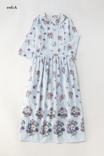 Viola gardenラウンドカラ—ドレス