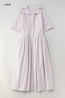 Vintage pattern clothワーキングドレス