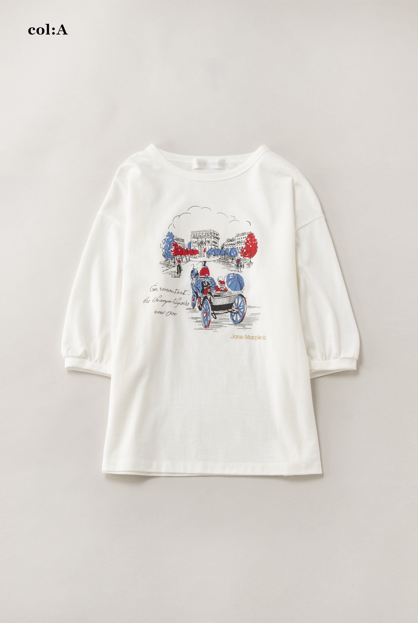 Bonjour Paris Tシャツ - Jane Marple Online Shop