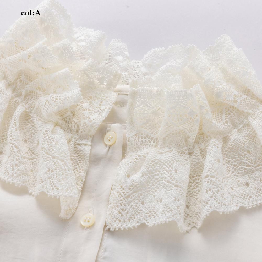 ボビンレースカラーブラウス - Jane Marple Online Shop
