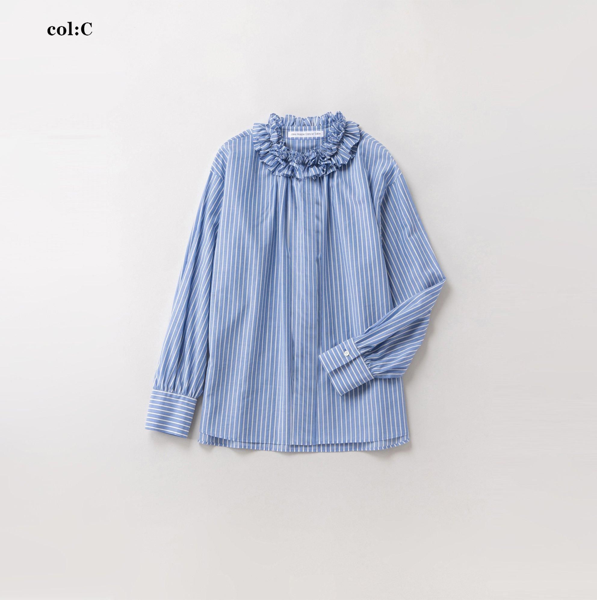 クランプルフリルカラーシャツ - Jane Marple Online Shop クランプルフリルカラーシャツ - Jane Marple Online Shop