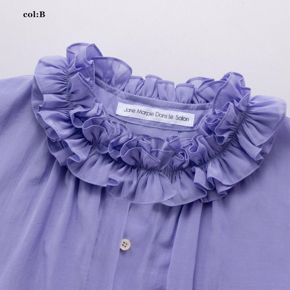 クランプルフリルカラーシャツ - Jane Marple Online Shop クランプルフリルカラーシャツ - Jane Marple Online Shop