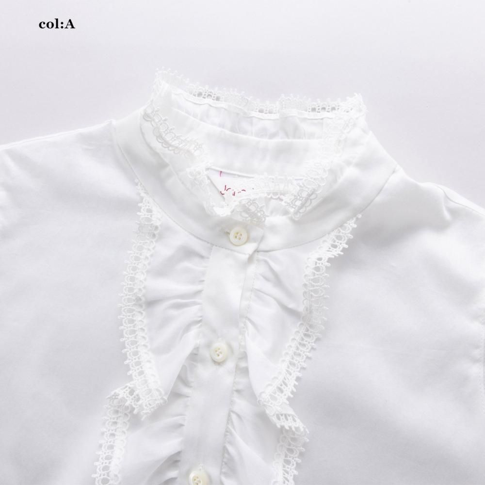 レーストリム ボウリボンブラウス - Jane Marple Online Shop レーストリム ボウリボンブラウス - Jane Marple Online Shop