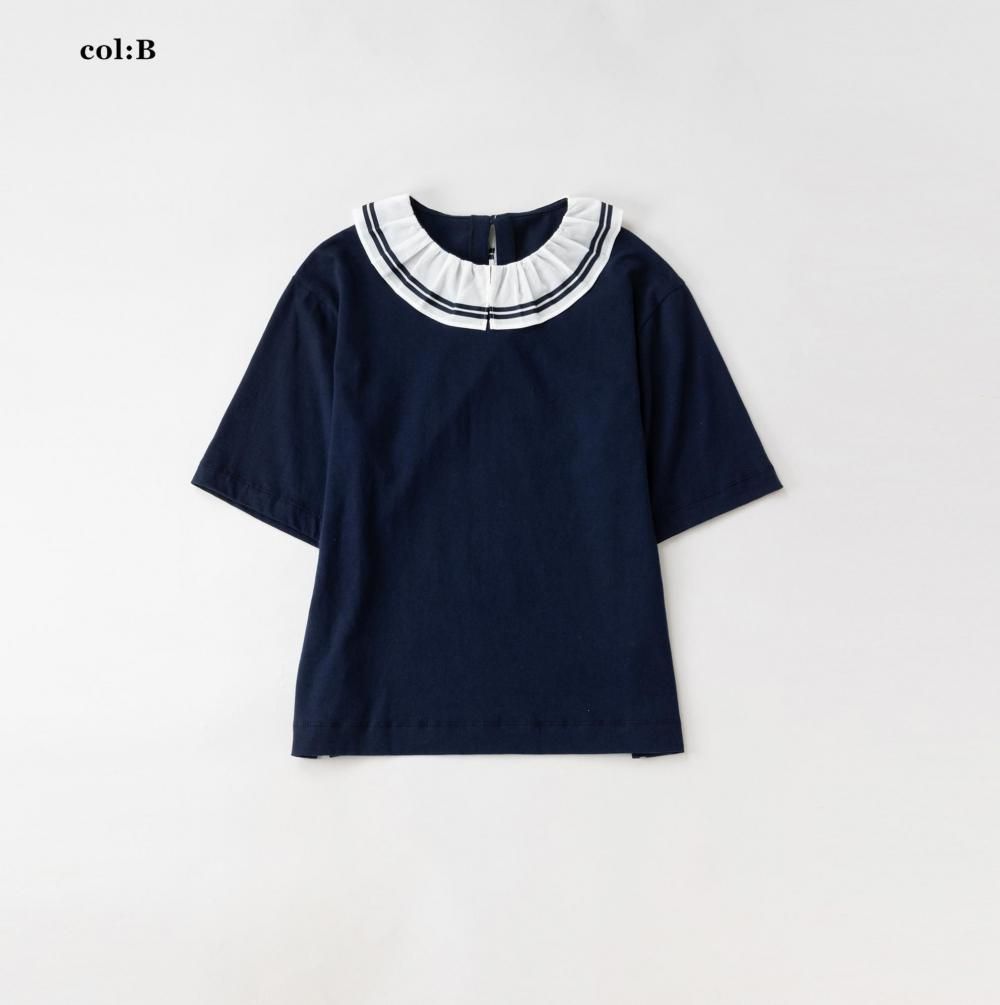 マリンフリルカラー プルオーバー - Jane Marple Online Shop