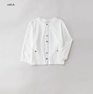 ストライプリボントリム カーディガン