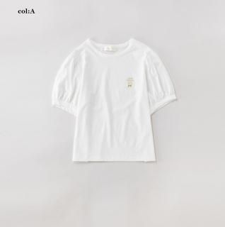 シフォン天竺 パフィースリーブプルオーバー