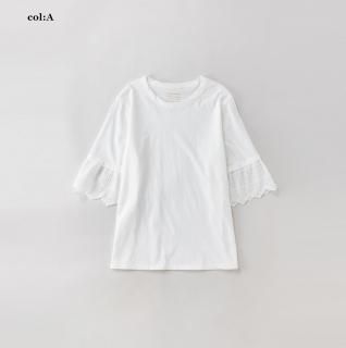 <img class='new_mark_img1' src='https://img.shop-pro.jp/img/new/icons14.gif' style='border:none;display:inline;margin:0px;padding:0px;width:auto;' />レーストリムスリーブ ティーシャツ
