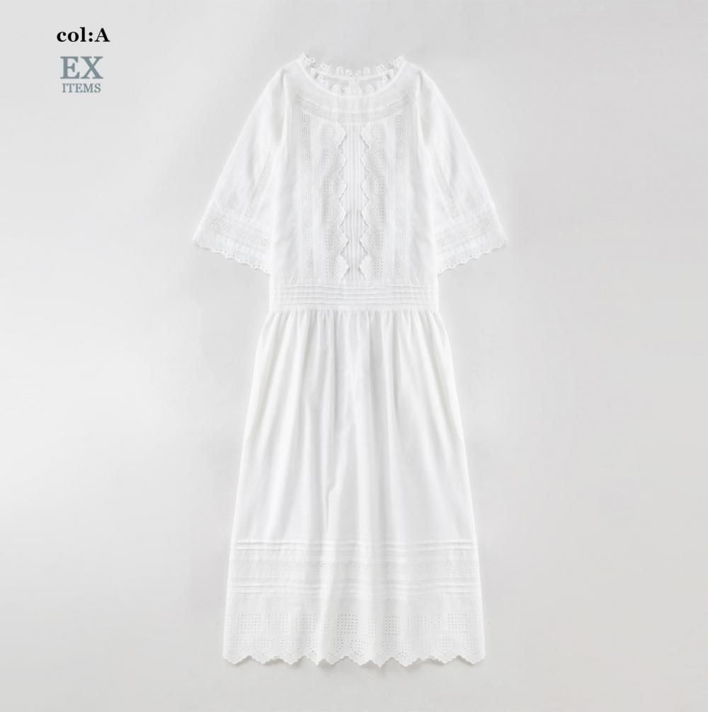 ヴィクトリアンレーストリムKikiドレス - Jane Marple Online Shop