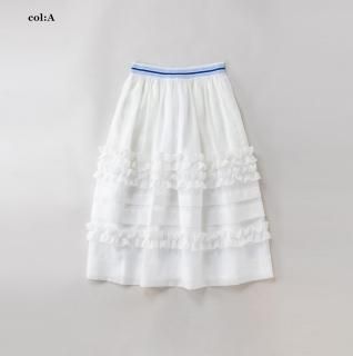 <img class='new_mark_img1' src='https://img.shop-pro.jp/img/new/icons14.gif' style='border:none;display:inline;margin:0px;padding:0px;width:auto;' />ストライプベルト フリル&タックスカート