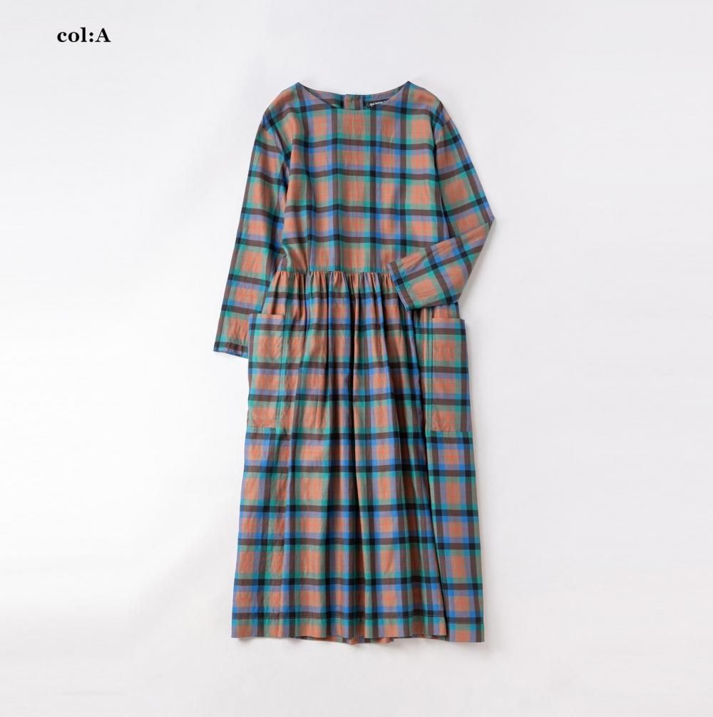 ヴィンテージタータンチェック タブリエドレス - Jane Marple Online Shop