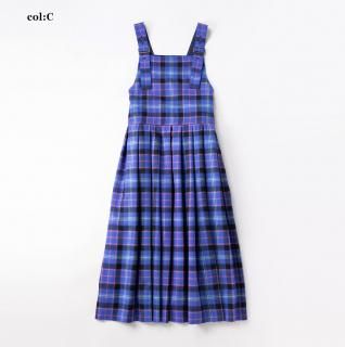 ジェーンマープル カットワークカラータブリエドレス ネイビー Jane