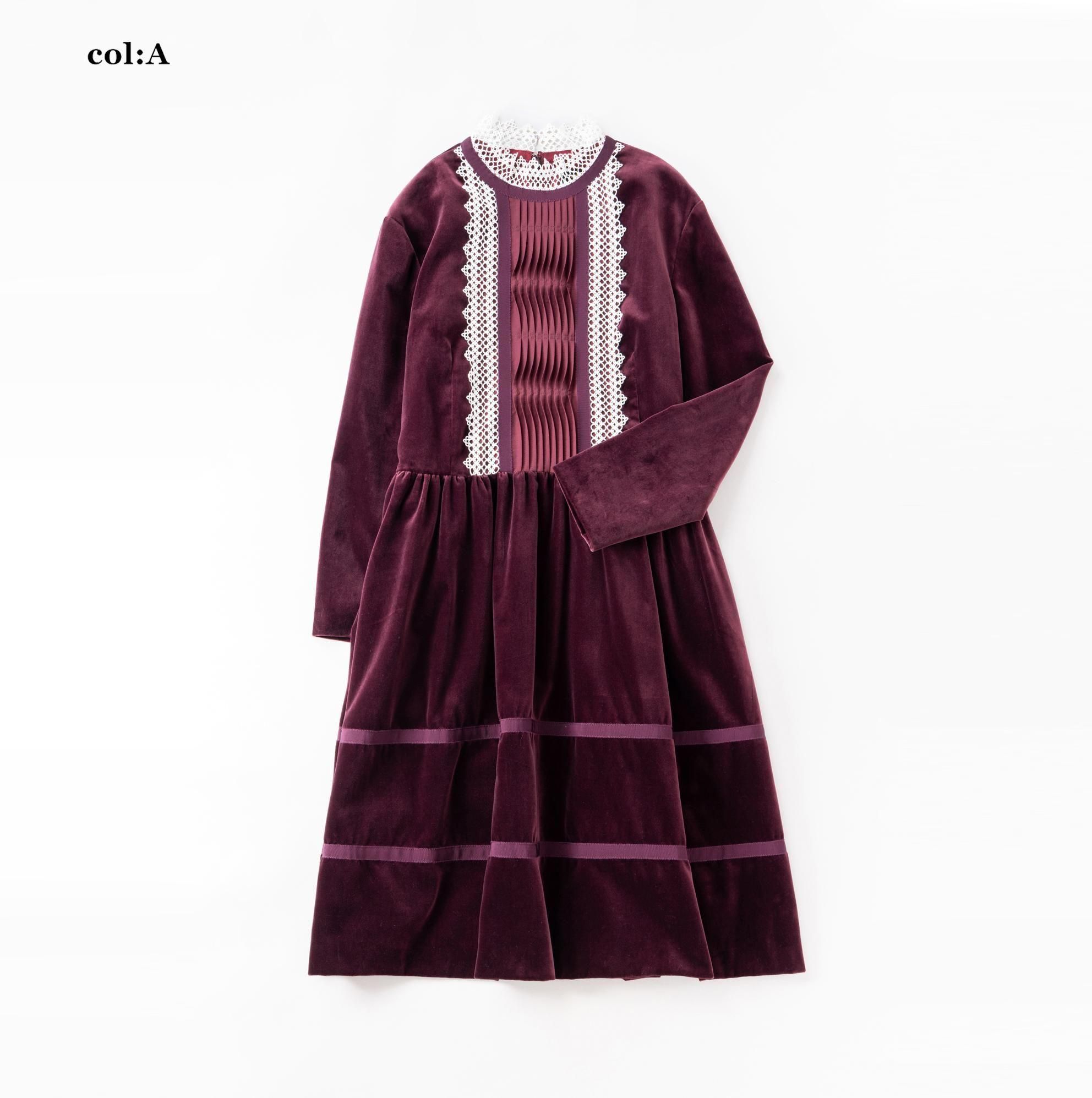 コットンベルベット マリオネットドレス - Jane Marple Online Shop