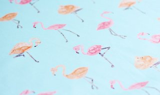 [カット済 50cm×50cm] flamingo（ライトブルー）