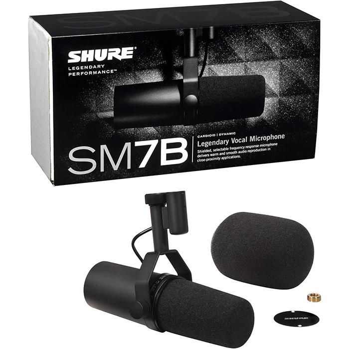 SHURE SM7B ポッドキャスト用ダイナミックマイク - イヤホンや SHURE SM7B ポッドキャスト用ダイナミックマイク - イヤホンや
