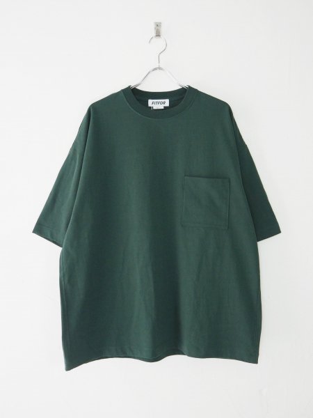 [FITFOR] WIDE BOX TEE -GREEN-