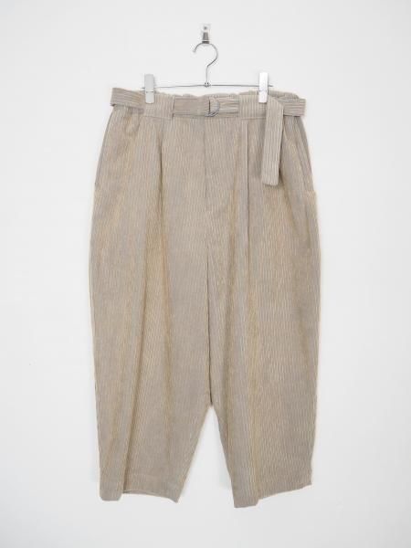 20%OFF[DULCAMARA] コーデュロイベルトワイドPT -BEIGE/BLUE-
