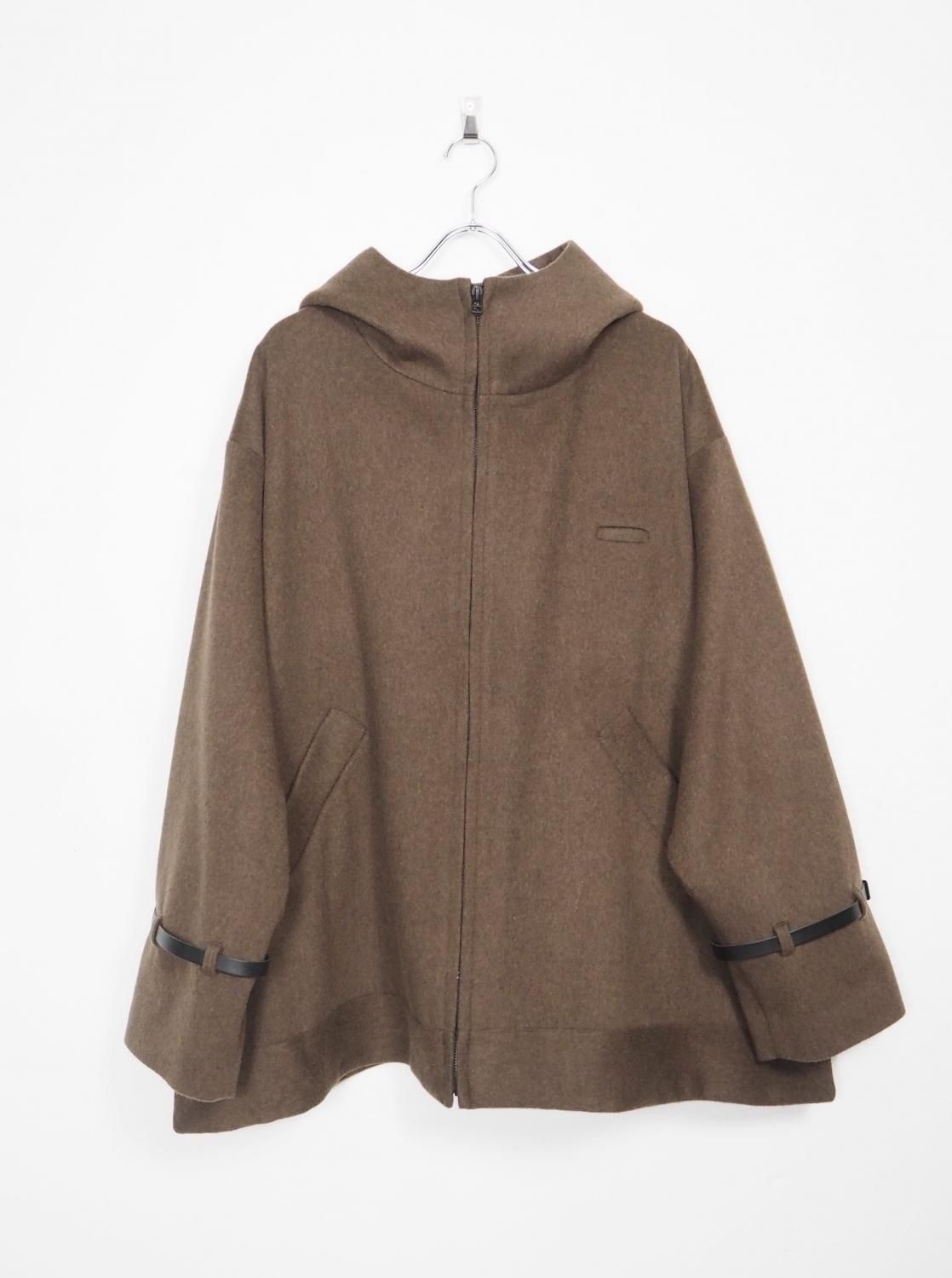 Dulcamara [ドゥルカマラ] BEAVER SHORT COAT ＜ビーバーフレームヘムショートコート＞ 2021AW/秋冬  D221-C436 ダークネイビー