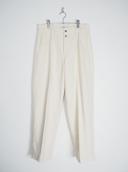 [TANAKA] THE WIDE JEAN TROUSERS  -SOFT RAW WHITE-