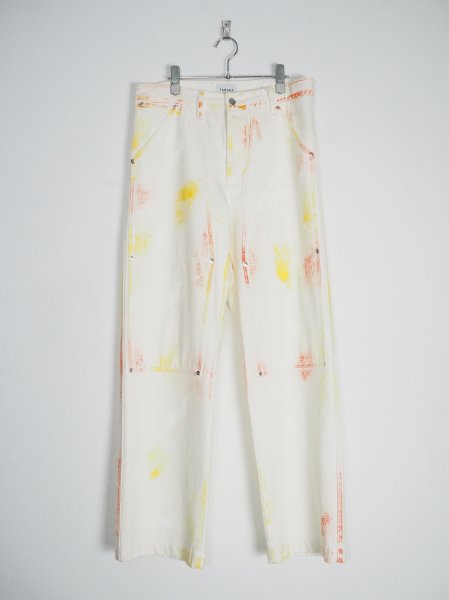 <img class='new_mark_img1' src='https://img.shop-pro.jp/img/new/icons20.gif' style='border:none;display:inline;margin:0px;padding:0px;width:auto;' />[TANAKA] WORK JEAN TROUSERS  -SUNSHINE WHITE-
