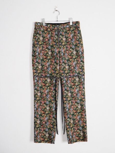 <img class='new_mark_img1' src='https://img.shop-pro.jp/img/new/icons14.gif' style='border:none;display:inline;margin:0px;padding:0px;width:auto;' />[MIDORIKAWA] FLOWER TROUSERS -BLACK FLOWER-