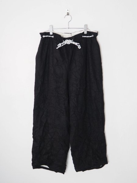 <img class='new_mark_img1' src='https://img.shop-pro.jp/img/new/icons14.gif' style='border:none;display:inline;margin:0px;padding:0px;width:auto;' />[DIGAWEL] WIDE LOUNGE PANTS -BLACK-