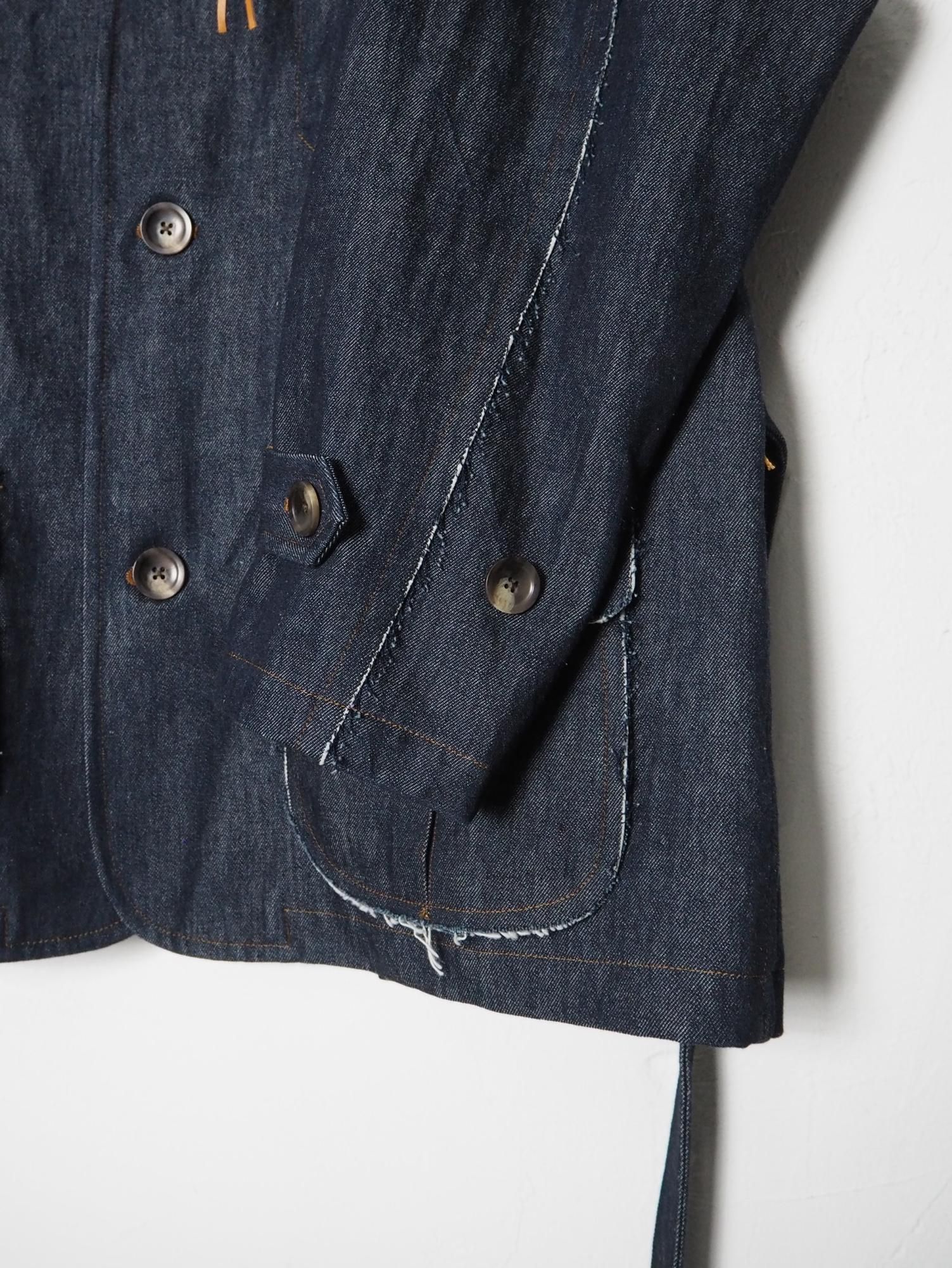 KHOKI(コッキ) Norfolk jacket coat -INDIGO-