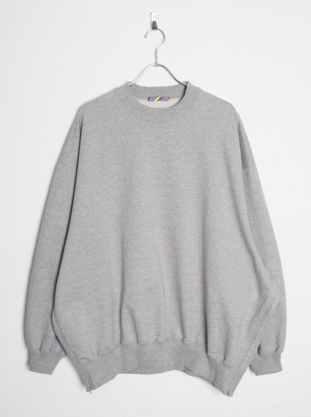 [IS-NESS] VENTILATION LONG CREW SWEATSHIRT -GRAY-