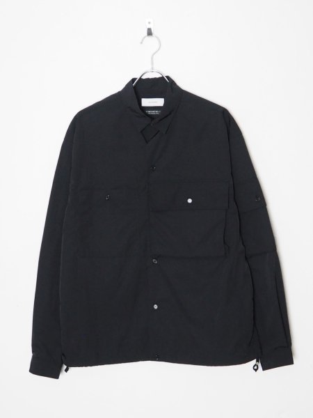 <img class='new_mark_img1' src='https://img.shop-pro.jp/img/new/icons20.gif' style='border:none;display:inline;margin:0px;padding:0px;width:auto;' />[THE JEAN PIERRE] FRENCH MILITARY NYLON SHIRT -BLACK-