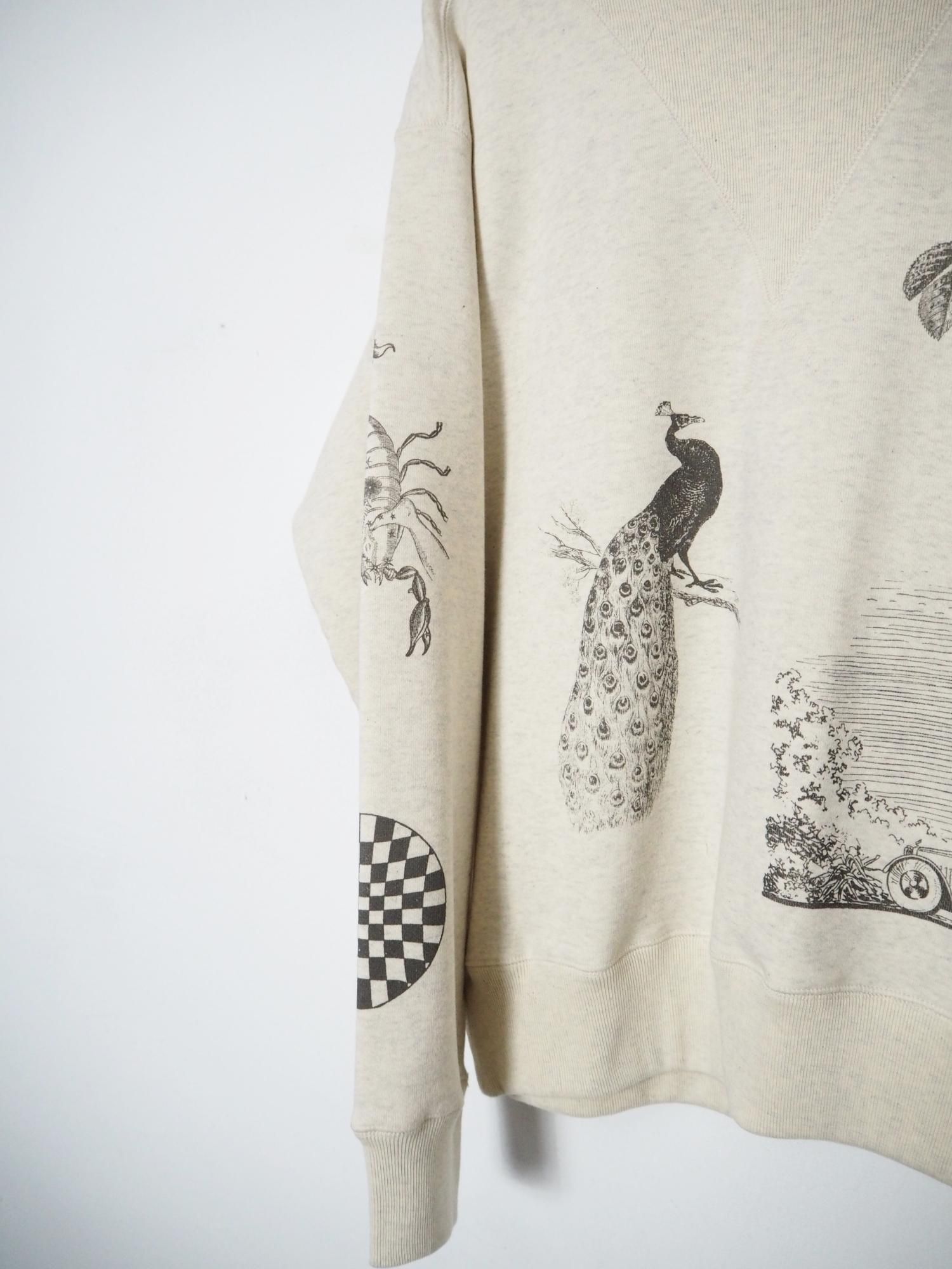 ensou. MULTI-PRINT SWEATSHIRT サイズM