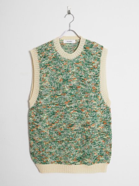 <img class='new_mark_img1' src='https://img.shop-pro.jp/img/new/icons14.gif' style='border:none;display:inline;margin:0px;padding:0px;width:auto;' />[DIGAWEL] KNIT VEST -GREEN-