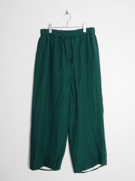 <img class='new_mark_img1' src='https://img.shop-pro.jp/img/new/icons14.gif' style='border:none;display:inline;margin:0px;padding:0px;width:auto;' />[DIGAWEL] LINEN WIDE LOUNGE PANTS -GREEN-